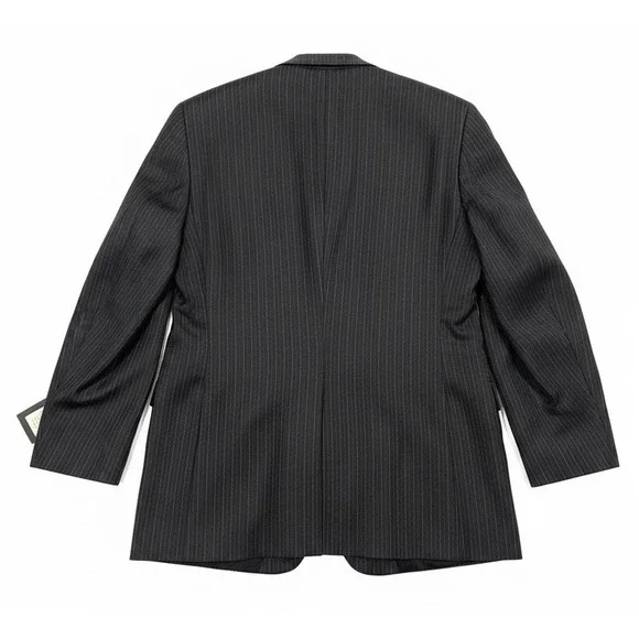Lauren Ralph Lauren Charcoal Pinstripe Wool Blazer Mens Please Read Description